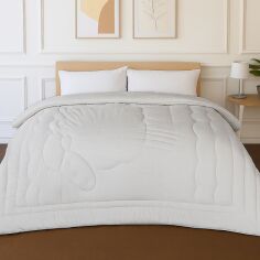 Акція на Ковдра MirSon Літня King Size 220х240 Вовна №2036 Classic Elegance від Rozetka