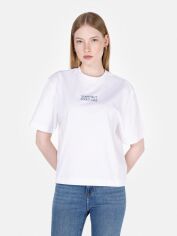 Акція на Футболка бавовняна жіноча Colin's CL1072191WHT L White від Rozetka