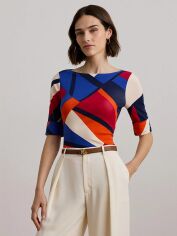 Акція на Футболка бавовняна довга жіноча Ralph Lauren 908795555 M Різнокольорова від Rozetka