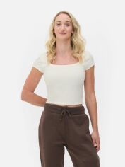 Акція на Футболка бавовняна коротка жіноча Primark XAZ519144LZHW XS Біла від Rozetka