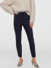 Акція на Штани жіночі H&M 0751471 38 Темно-сині від Rozetka