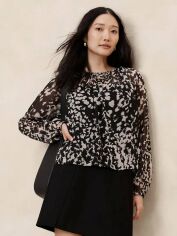 Акція на Блузка жіноча Banana Republic 473042291 XL Чорна від Rozetka