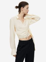 Акція на Блузка жіноча H&M 1161742001c26 L Молочна від Rozetka
