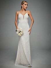 Акція на Весільне плаття жіноче SHEIN GD-00121428 S Біле від Rozetka