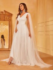 Акція на Весільне плаття жіноче SHEIN GD-00121432 S Біле від Rozetka