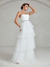Акція на Весільне плаття жіноче SHEIN GD-00121420 XL Біле від Rozetka