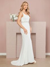 Акція на Весільне плаття жіноче SHEIN GD-00149081 S Біле від Rozetka