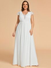 Акція на Весільне плаття жіноче SHEIN GD-00121465 XL Біле від Rozetka
