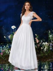 Акція на Весільне плаття жіноче SHEIN GD-00121460 S Біле від Rozetka