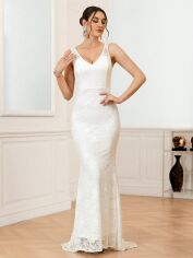 Акція на Весільне плаття жіноче SHEIN GD-00150011 S Біле від Rozetka