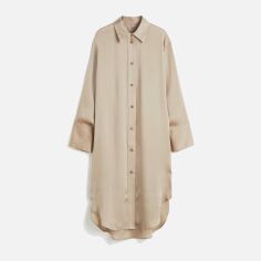 Акція на Сукня-сорочка літня жіноча H&M 1005002012c26 M Бежева від Rozetka