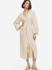 Акція на Сукня довга літня жіноча H&M 1167150003c21 XL Бежева від Rozetka