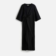 Акція на Сукня довга літня жіноча H&M 1240911001c26 L Чорна від Rozetka