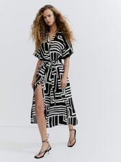 Акція на Сукня довга літня жіноча H&M 1217576003c26 M Різнокольорова від Rozetka