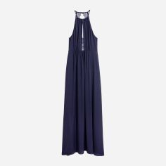 Акція на Плаття довге жіноче H&M XAZ160275SJKV 42 Темно-синє від Rozetka