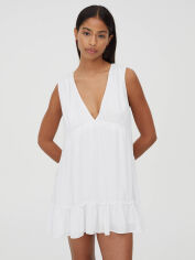 Акція на Сукня коротка літня жіноча Pull & Bear XAZ475918VSMW M Біла від Rozetka