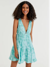 Акція на Сукня коротка літня жіноча Pull & Bear XAZ475975GIDD M М'ятна від Rozetka