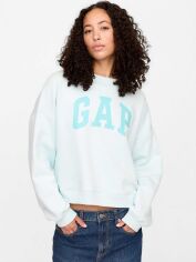 Акція на Світшот на флісі жіночий GAP 390426944 XL Блакитний від Rozetka