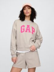 Акція на Світшот на флісі жіночий GAP 384447100 S Бежевий від Rozetka