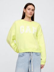 Акція на Світшот на флісі жіночий GAP 540743314 L Жовтий від Rozetka