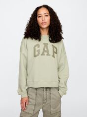 Акція на Світшот на флісі жіночий GAP 162902585 XL Зелений від Rozetka