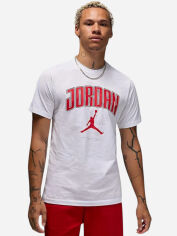 Акція на Футболка бавовняна довга чоловіча Nike M J City 88 SS Crew HQ0009-100 L Біла від Rozetka