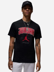 Акція на Футболка бавовняна довга чоловіча Nike M J City 88 SS Crew HQ0009-010 S Чорна від Rozetka