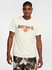 Акція на Футболка довга чоловіча Nike M Nk Df Tee Oc 2 HJ3352-133 XL Бежева від Rozetka