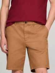 Акція на Шорти бавовняні короткі чоловічі Tommy Hilfiger 410455487 33 Коричневі від Rozetka