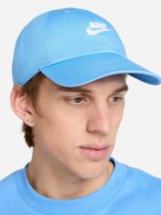 Акція на Кепка Nike U Nk Club Cap U Cb Fut Wsh L FB5368-412 M/L Блакитна від Rozetka