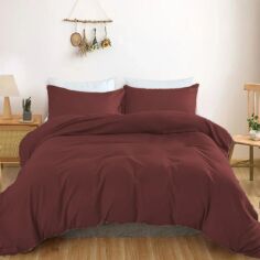 Акція на Простирадло MirSon Satin Light Pro 10-021 Brick red 150х220 см від Rozetka
