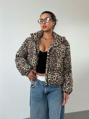 Акція на Куртка демісезонна жіноча SHEIN GD-00209172 L Пісочна від Rozetka