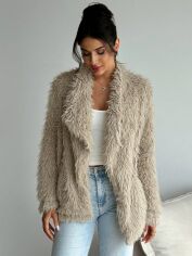 Акція на Куртка демісезонна жіноча SHEIN GD-00208612 S Пісочна від Rozetka