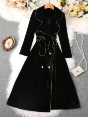 Акція на Куртка демісезонна жіноча SHEIN GD-00227272 M Чорна від Rozetka