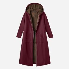 Акція на Куртка демісезонна жіноча SHEIN GD-00209922 3XL Бордова від Rozetka