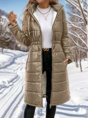 Акція на Куртка демісезонна жіноча SHEIN GD-00200126 L Рожева з коричневим від Rozetka