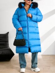 Акція на Куртка демісезонна жіноча SHEIN GD-00205006 1XL Синя від Rozetka