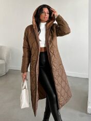 Акція на Куртка демісезонна жіноча SHEIN GD-00205846 40 Коричнева від Rozetka