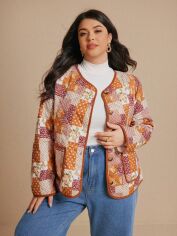Акція на Пальто жіноче SHEIN GD-00213112 0XL Різнокольорове від Rozetka
