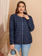 Акція на Пальто жіноче SHEIN GD-00196202 0XL Синє від Rozetka