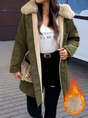 Акція на Пальто жіноче SHEIN GD-00206454 4XL Зелене від Rozetka