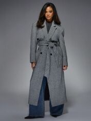 Акція на Пальто жіноче SHEIN GD-00204922 XS Чорне від Rozetka