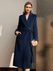 Акція на Пальто жіноче SHEIN GD-00220668 L Синє від Rozetka