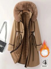 Акція на Пальто жіноче SHEIN GD-00206147 0XL Хакі від Rozetka