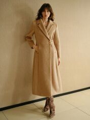 Акція на Пальто жіноче SHEIN GD-00193274 L Пісочне від Rozetka