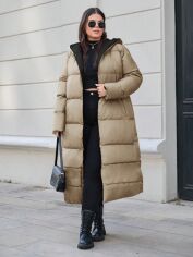 Акція на Пальто жіноче SHEIN GD-00206660 2XL Бежеве від Rozetka