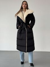 Акція на Куртка зимова жіноча SHEIN GD-00202717 XS Чорна від Rozetka