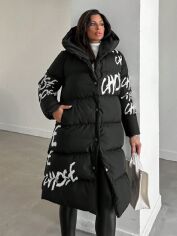 Акція на Пальто жіноче SHEIN GD-00202570 M Чорне від Rozetka