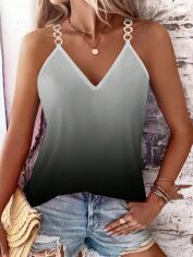 Акція на Майка жіноча SHEIN GD-00227288 M Чорна з білим від Rozetka