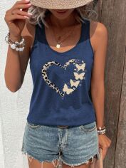 Акція на Майка жіноча SHEIN GD-00212667 XL Синя від Rozetka